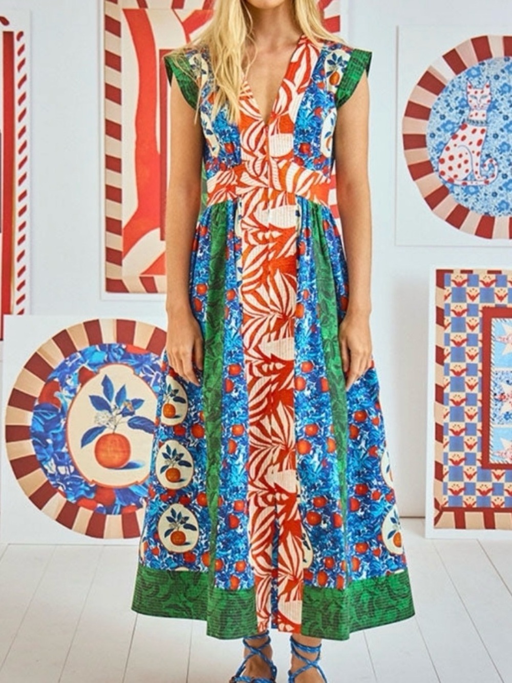 Hunter Bell April Dress - Orange Grove